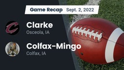 Recap: Clarke  vs. Colfax-Mingo  2022