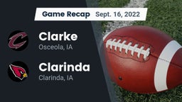 Recap: Clarke  vs. Clarinda  2022