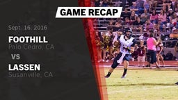 Recap: Foothill  vs. Lassen  2016