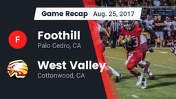 Recap: Foothill  vs. West Valley  2017