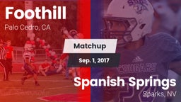 Matchup: Foothill vs. Spanish Springs  2017