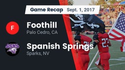 Recap: Foothill  vs. Spanish Springs  2017