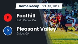 Recap: Foothill  vs. Pleasant Valley  2017