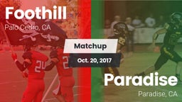 Matchup: Foothill vs. Paradise  2017