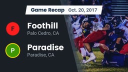 Recap: Foothill  vs. Paradise  2017