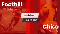 Matchup: Foothill vs. Chico  2017