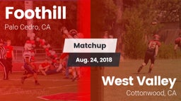 Matchup: Foothill vs. West Valley  2018