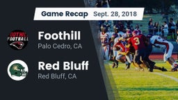Recap: Foothill  vs. Red Bluff  2018