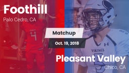 Matchup: Foothill vs. Pleasant Valley  2018