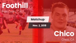 Matchup: Foothill vs. Chico  2018