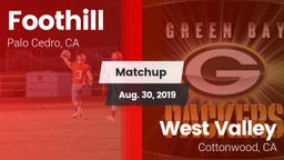 Matchup: Foothill vs. West Valley  2019