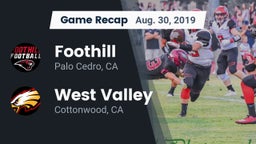 Recap: Foothill  vs. West Valley  2019