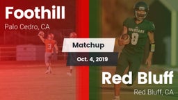 Matchup: Foothill vs. Red Bluff  2019