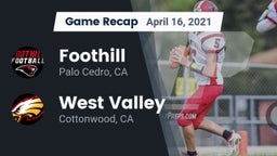 Recap: Foothill  vs. West Valley  2021