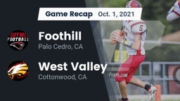 Recap: Foothill  vs. West Valley  2021