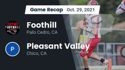 Recap: Foothill  vs. Pleasant Valley  2021