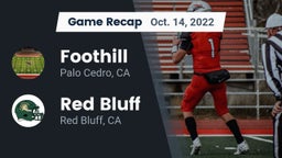 Recap: Foothill  vs. Red Bluff  2022