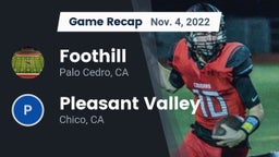 Recap: Foothill  vs. Pleasant Valley  2022