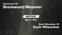 Matchup: Shorewood/Messmer vs. South Milwaukee  2016