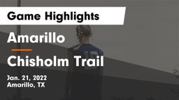 Amarillo  vs Chisholm Trail  Game Highlights - Jan. 21, 2022