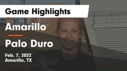 Amarillo  vs Palo Duro  Game Highlights - Feb. 7, 2022