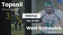 Matchup: Topsail vs. West Brunswick  2016