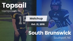 Matchup: Topsail vs. South Brunswick  2016