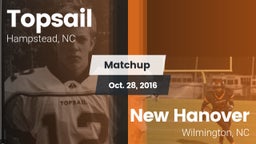 Matchup: Topsail vs. New Hanover  2016