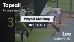 Matchup: Topsail vs. Lee  2016