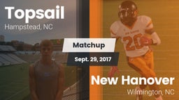 Matchup: Topsail vs. New Hanover  2017