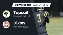Recap: Topsail  vs. Dixon  2018