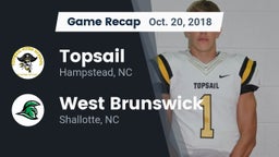 Recap: Topsail  vs. West Brunswick  2018