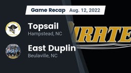Recap: Topsail  vs. East Duplin  2022