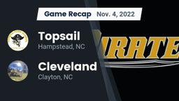 Recap: Topsail  vs. Cleveland  2022