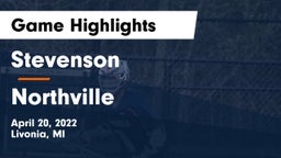 Stevenson  vs Northville  Game Highlights - April 20, 2022
