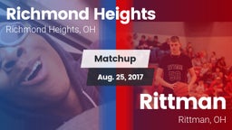 Matchup: Richmond Heights vs. Rittman  2017