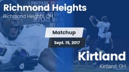 Matchup: Richmond Heights vs. Kirtland  2017