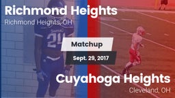 Matchup: Richmond Heights vs. Cuyahoga Heights  2017