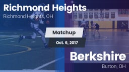 Matchup: Richmond Heights vs. Berkshire  2017