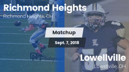 Matchup: Richmond Heights vs. Lowellville  2018