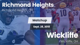 Matchup: Richmond Heights vs. Wickliffe  2018