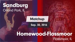 Matchup: Sandburg vs. Homewood-Flossmoor  2016