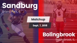 Matchup: Sandburg vs. Bolingbrook  2018