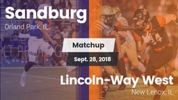Matchup: Sandburg vs. Lincoln-Way West  2018