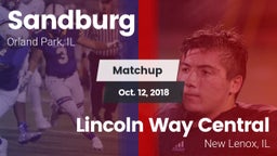 Matchup: Sandburg vs. Lincoln Way Central  2018