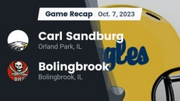 Recap: Carl Sandburg  vs. Bolingbrook  2023