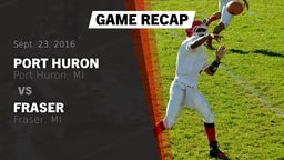 Recap: Port Huron  vs. Fraser  2016