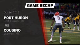 Recap: Port Huron  vs. Cousino  2016