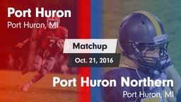 Matchup: Port Huron vs. Port Huron Northern  2016