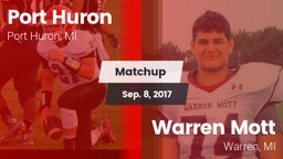 Matchup: Port Huron vs. Warren Mott  2017
